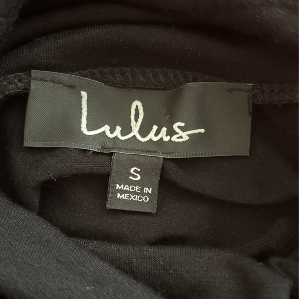 Lulu's Classic Black Turtleneck Dress - Picture 3 of 8